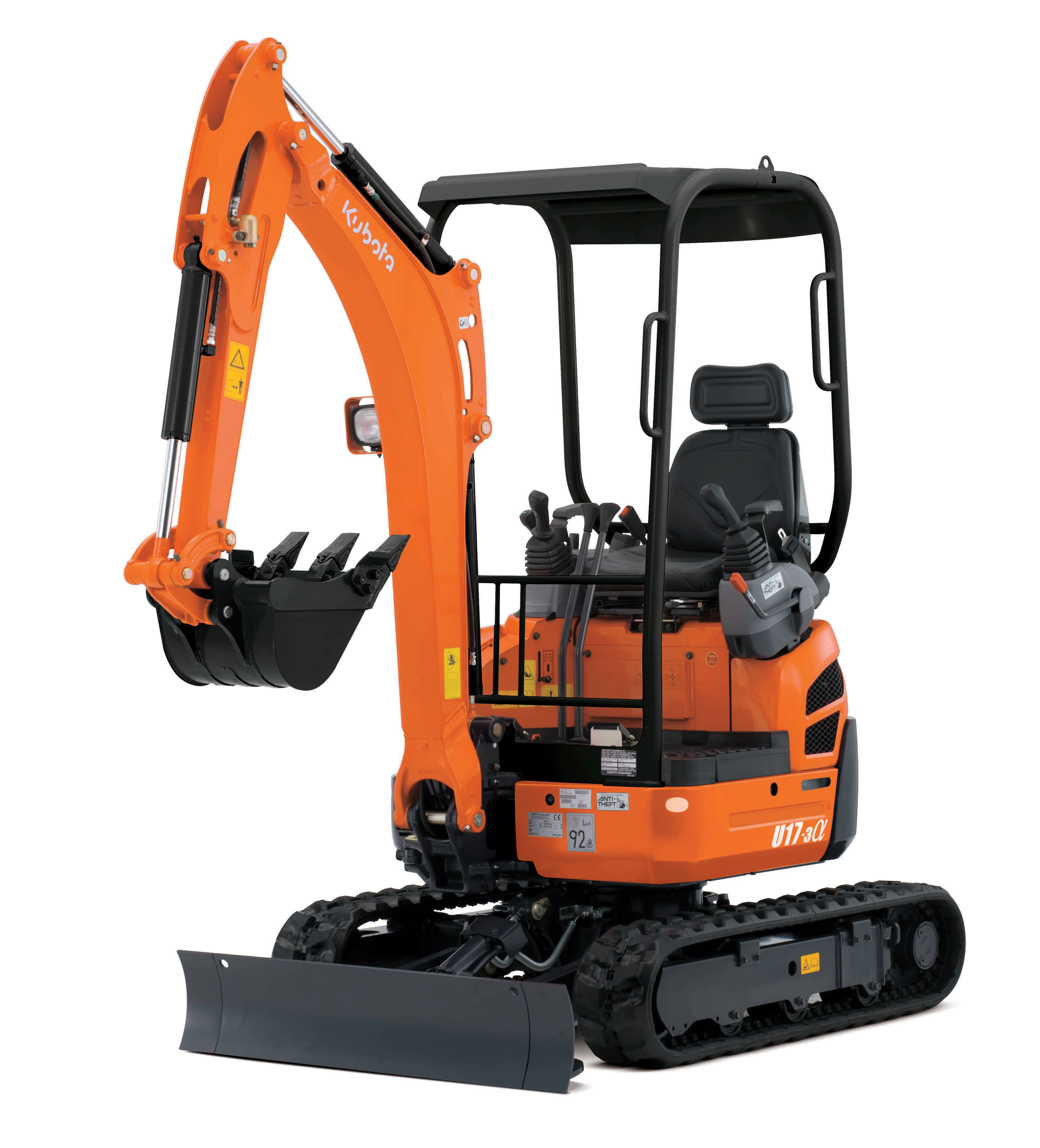 MINI EXCAVADORA KUBOTA U17-3a 1650KG