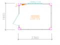 MODULO DIESMO D-2E DIAFANO 1.90X2.36M
